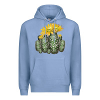 Colony Blue texas rainbow cactus Premium Hoodie - LillyAllenDesigns