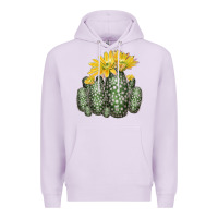 Lilac texas rainbow cactus Premium Hoodie - LillyAllenDesigns