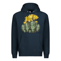 Navy texas rainbow cactus Premium Hoodie - LillyAllenDesigns