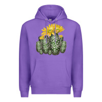 Purple texas rainbow cactus Premium Hoodie - LillyAllenDesigns