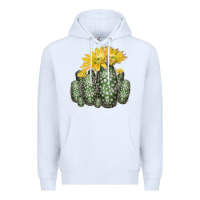 White texas rainbow cactus Premium Hoodie - LillyAllenDesigns