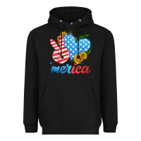 Black america with heart Heavyweight Hoodie - HRA Design Shop