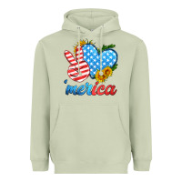 Matcha america with heart Heavyweight Hoodie - HRA Design Shop