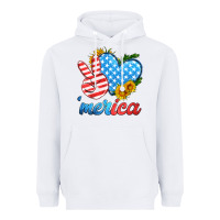 White america with heart Heavyweight Hoodie - HRA Design Shop