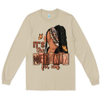 Mushroom It's the melanin for me Long Sleeve Tee - RanaPortraitStore