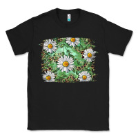 Black Daisy leopard Classic Tee - RanaPortraitStore