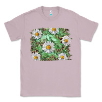 Lilac Daisy leopard Classic Tee - RanaPortraitStore
