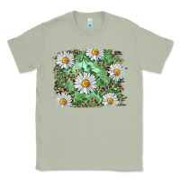 Matcha Daisy leopard Classic Tee - RanaPortraitStore
