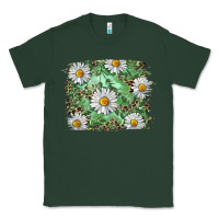 Sports Green Daisy leopard Classic Tee - RanaPortraitStore