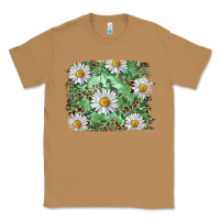 Toasted Coconut Daisy leopard Classic Tee - RanaPortraitStore