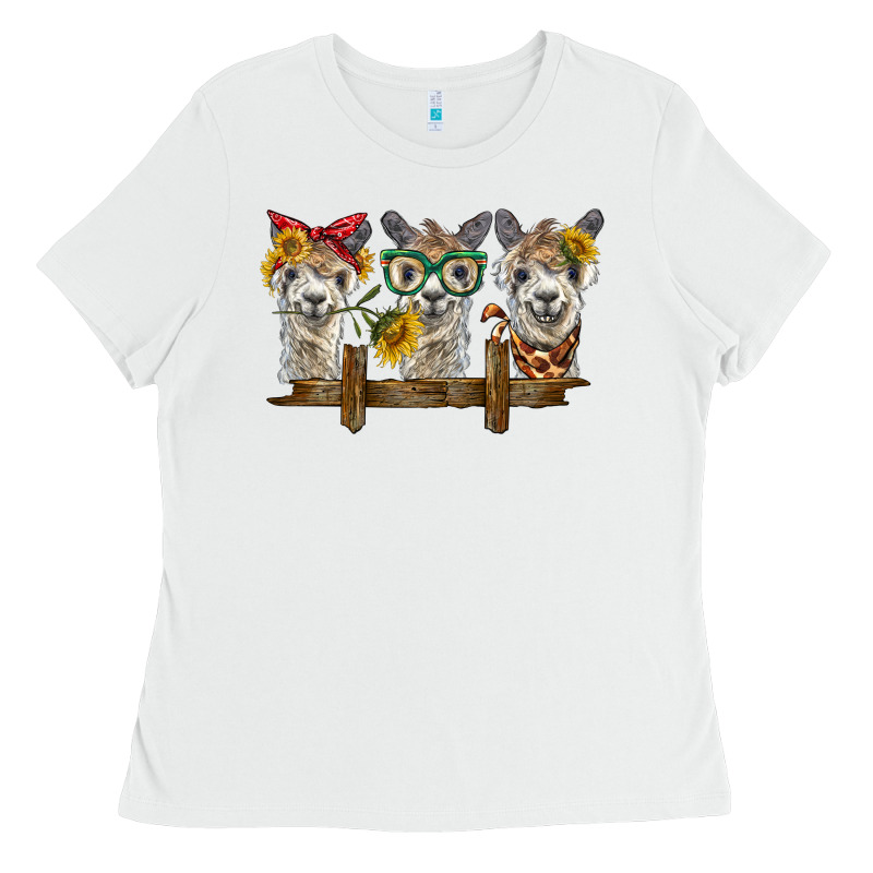 3 Alpacas Ladies Tee by BarkalooDesign | Teevron