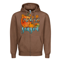 Chestnut pumpkin season Zipper Hoodie - Zillion Design Studio