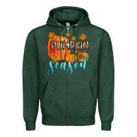 Sports Green pumpkin season Zipper Hoodie - Zillion Design Studio