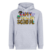 Heather Grey happy last day of school Heavyweight Hoodie - CowhideDigitalArt