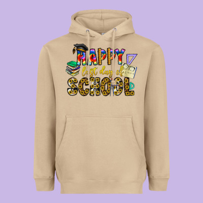 Happy Last Day Of School Heavyweight Hoodie Designed By Cowhidedigitalart