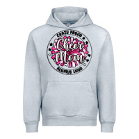 Heather Grey cheer mom Urban Hoodie - MaliasSmallBusiness