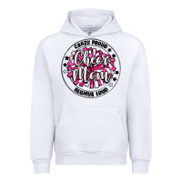 White cheer mom Urban Hoodie - MaliasSmallBusiness