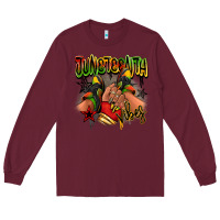 Burgundy Juneteenth vibes black girl sneakers Long Sleeve Tee - RanaPortraitStore