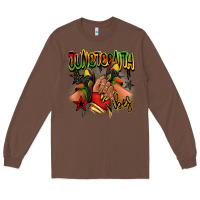 Chestnut Juneteenth vibes black girl sneakers Long Sleeve Tee - RanaPortraitStore
