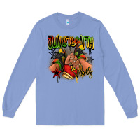 Colony Blue Juneteenth vibes black girl sneakers Long Sleeve Tee - RanaPortraitStore