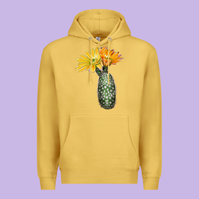 Texas Rainbow Cactus Premium Hoodie Designed By Lillyallendesigns