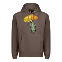 Coffee texas rainbow cactus Premium Hoodie - LillyAllenDesigns