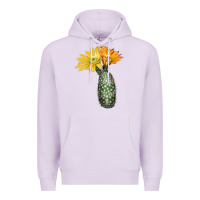 Lilac texas rainbow cactus Premium Hoodie - LillyAllenDesigns