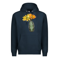 Navy texas rainbow cactus Premium Hoodie - LillyAllenDesigns