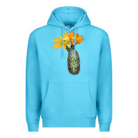 Ocean Blue texas rainbow cactus Premium Hoodie - LillyAllenDesigns