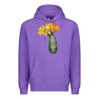 Purple texas rainbow cactus Premium Hoodie - LillyAllenDesigns