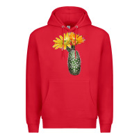Red texas rainbow cactus Premium Hoodie - LillyAllenDesigns