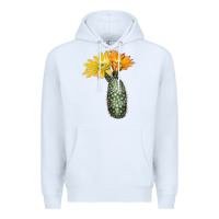 White texas rainbow cactus Premium Hoodie - LillyAllenDesigns