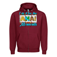 Burgundy i do it for the aha moments Zipper Hoodie - texasbilliewilder