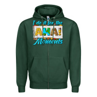Sports Green i do it for the aha moments Zipper Hoodie - texasbilliewilder