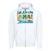 White i do it for the aha moments Zipper Hoodie - texasbilliewilder