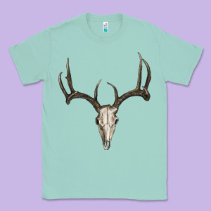 Deer Skull Classic Tee Designed By Ranaportraitstore
