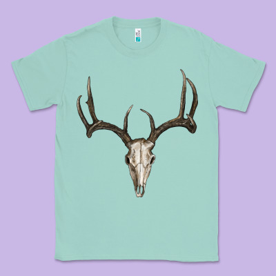 Deer Skull Classic Tee Designed By Ranaportraitstore