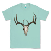 Seafoam Deer Skull Classic Tee - RanaPortraitStore