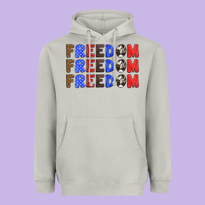 4th Of July Freedom Heavyweight Hoodie Designed By Hra Design Shop