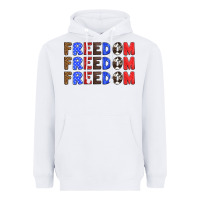 White 4th of july freedom Heavyweight Hoodie - HRA Design Shop