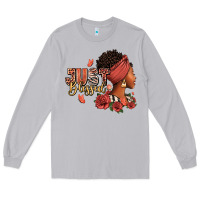 Moon Dust Just blessed afro woman with roses Long Sleeve Tee - RanaPortraitStore