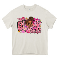 Cream Pretty Black Educated Heavy Core Tee - CowhideDigitalArt