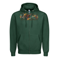 Sports Green western mama with highland cow Zipper Hoodie - RanaPortraitStore