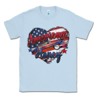 Dusty Blue American honey Classic Tee - Zillion Design Studio
