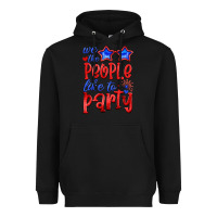 Black we people like the party Heavyweight Hoodie - HRA Design Shop