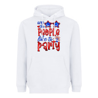 White we people like the party Heavyweight Hoodie - HRA Design Shop