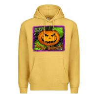 Antique Gold Happy Halloween Pumpkin Premium Hoodie - Jasminsmagicworld