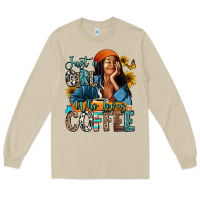 Just A Girl Who Loves Coffee Long Sleeve Tee | Teevron