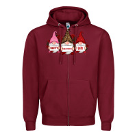 Burgundy happy valentine's day dno es with rose Zipper Hoodie - RanaPortraitStore