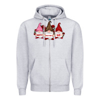 Heather Grey happy valentine's day dno es with rose Zipper Hoodie - RanaPortraitStore